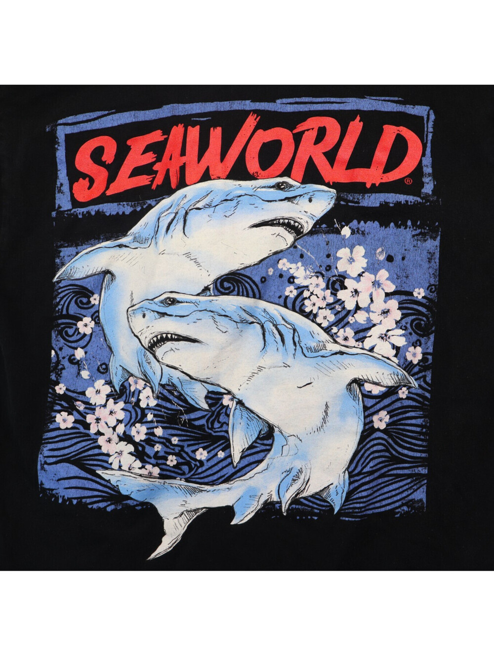Sea World Mens Graphic T-Shirt Black sz Medium